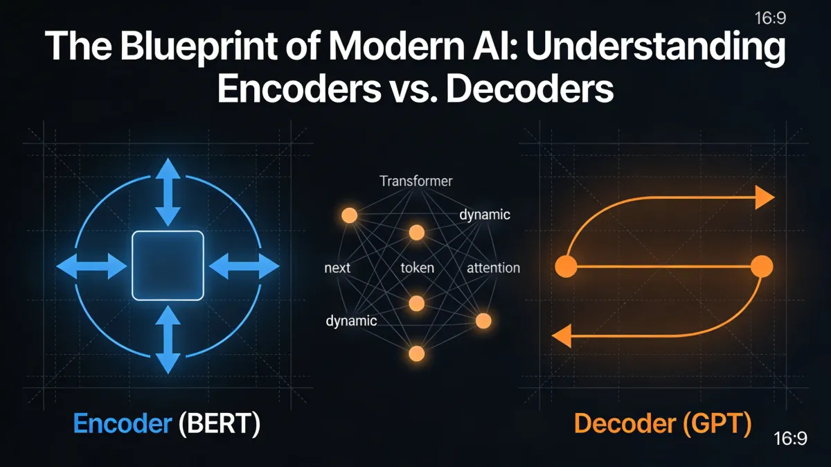 The Blueprint of Modern AI: Understanding Encoders vs. Decoders