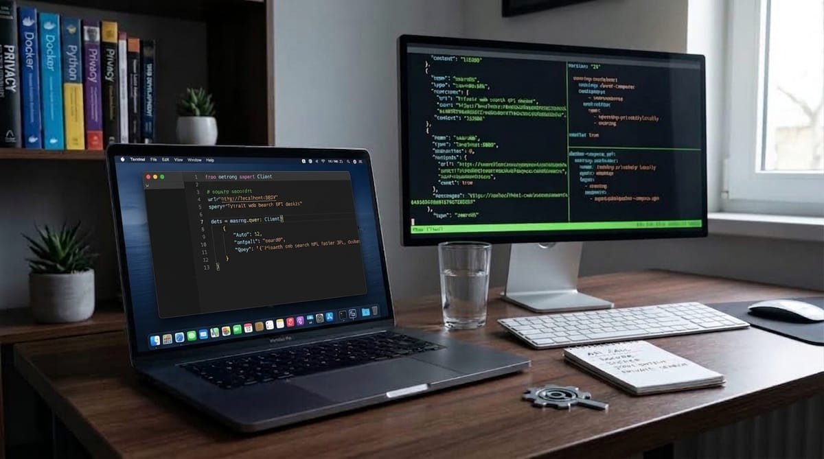 SearXNG as your private search API: from a Docker container to a Python script that answers its own questions