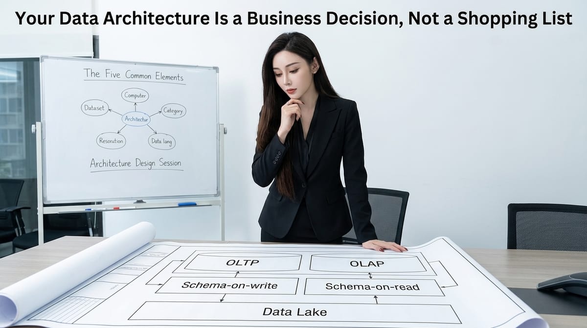 Your Data Architecture Is a Business Decision, Not a Shopping List